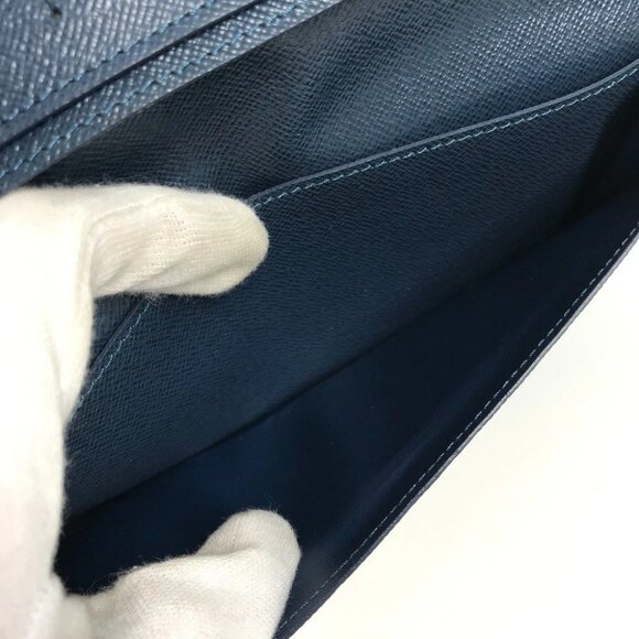 LOUIS VUITTON M33404 Taiga Portefeuille Ron Long Wallet Bifold Flap Long Wallet - Picture 11 of 16